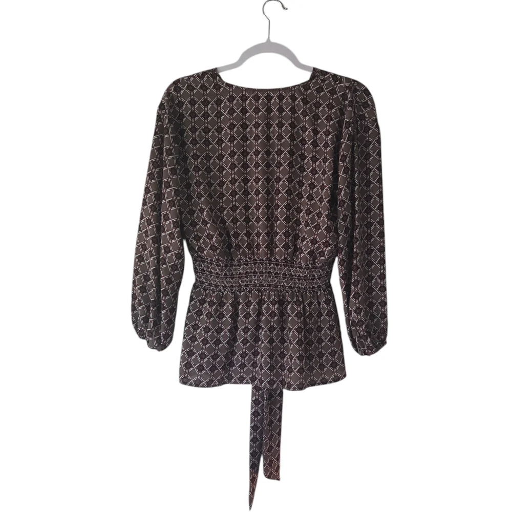 Max Studio Geometric Patterned Blouse - Picture 2 of 8